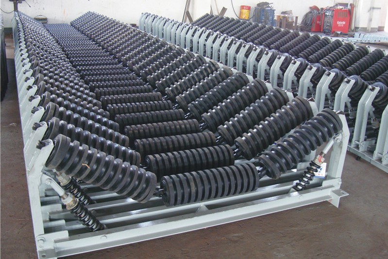 conveyor impact rollers cleaning