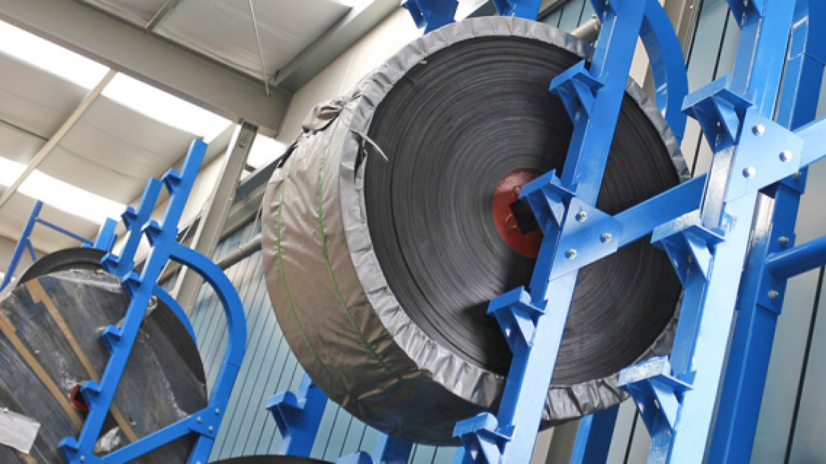 Conveyor Belt Roll Storage Racks Suspended Roll Racks For Secure